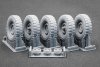 ScaleX WM 35022S Unimog 404 10.5-20 MPT Sagged wheel set (for AK-Interactive, ICM, Revell) 1/35